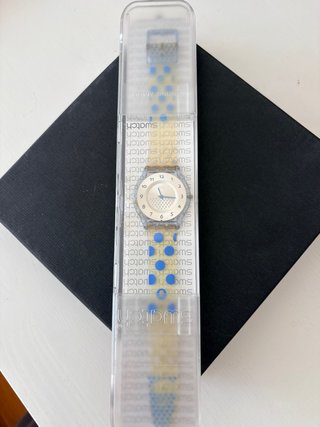Orologio Swatch Skinny trasparente e Blu