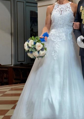 Vestido de Novia Blanco Encaje