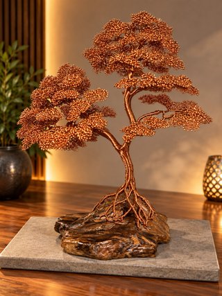 Árbol de cobre artesanal