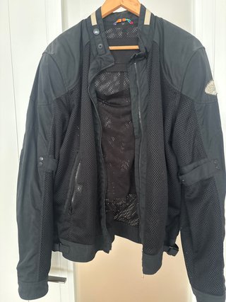 Chaqueta de Moto Negra