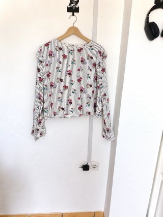 Blusa L Rayas Flores