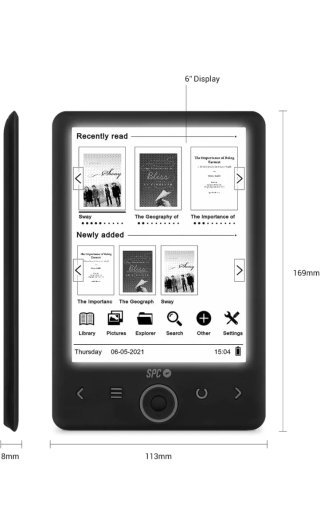 SPC Dickens Light 2 - E-reader 6 con luz