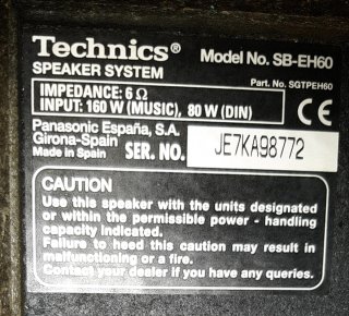 Altavoces Technics SB-EH60 (2 unidades)
