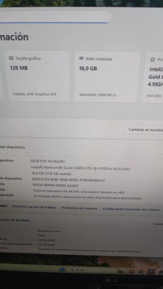 PC G6405 | GT1030 2GB | 16GB RAM | SSD