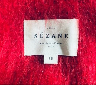 Chaquetón Sezane de Lana, Alpaca y Mohair