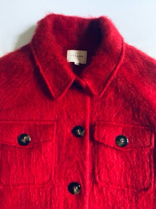 Chaquetón Sezane de Lana, Alpaca y Mohair