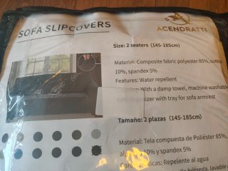 Funda para Sofá 2 Plazas Acendratti Gris