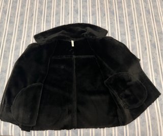 Chaqueta de polipiel negra Mango
