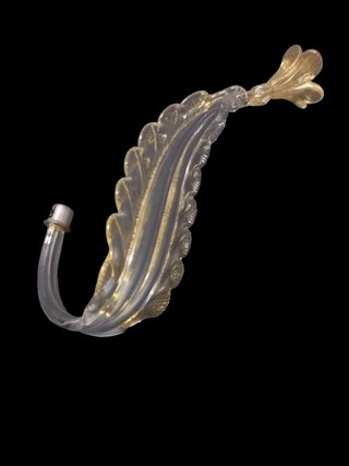 Ricambio Murano Foglia Oro Trasparente