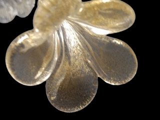 Ricambio Murano Foglia Oro Trasparente