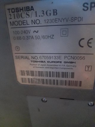 Portátil Toshiba Satellite 210CS