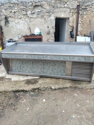Mostrador refrigerado acero inoxidable
