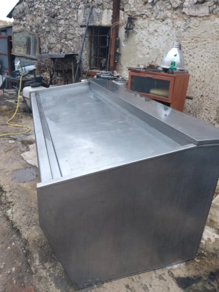 Mostrador refrigerado acero inoxidable