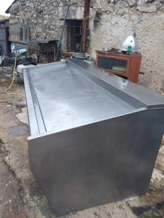 Mostrador refrigerado acero inoxidable