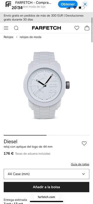Reloj Diesel Blanco