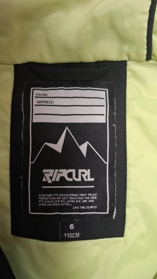 Chaquetón Rip Curl para niño talla 6 -110
