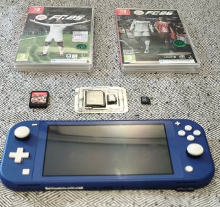 Nintendo switch + juegos + tarjetas + funda