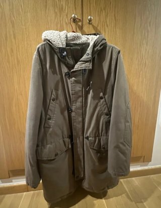 Parka de invierno verde oliva
