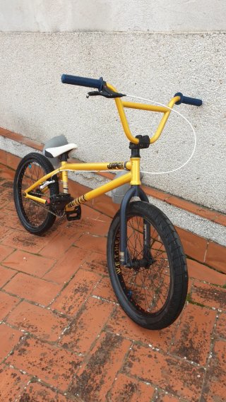 Bicicleta BMX B'Twin Wipe 5 Dorada