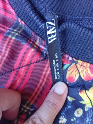 Abrigo Zara Multicolor Talla S