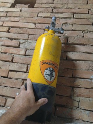 Botella de buceo Nemrod vintage