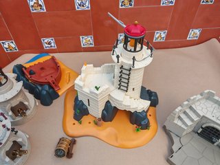 Lote Playmobil Faros y Barco Pirata