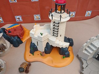 Lote Playmobil Faros y Barco Pirata