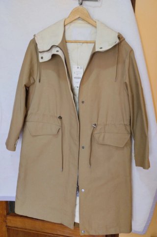 Gabardina/Parka Beige Talla S