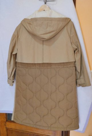 Gabardina/Parka Beige Talla S