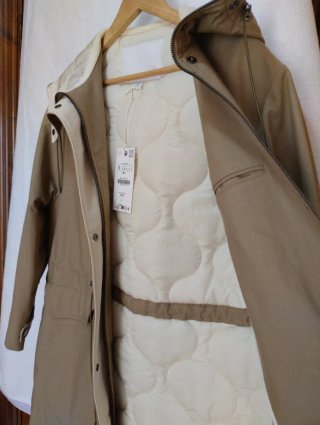 Gabardina/Parka Beige Talla S