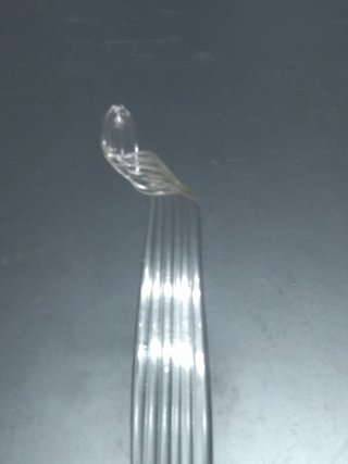 Foglia Murano Vetro Trasparente Oro
