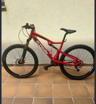 Bicicleta de Montaña Btwin Roja