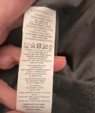 Chaquetón de paño gris Couchel