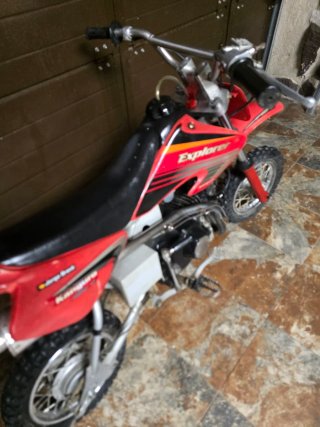 Pit Bike Kanguo Explorer Roja y Negra