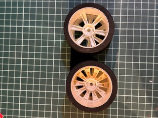 Conjunto 4 Rodas/Pneus SPM RC 1/8