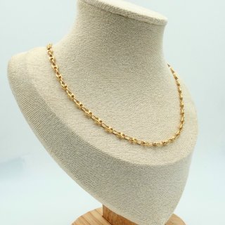 Cadena Calabrote Oro 18K; 41cm; 12,20g.