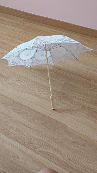 Sombrilla de encaje vintage para bodas