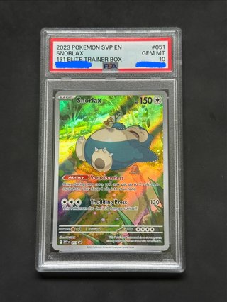 Carta Pokémon Snorlax SVP 🇺🇸 PSA 10