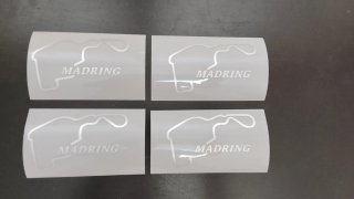 2 Pegatinas Trazado Circuito Madring Madrid