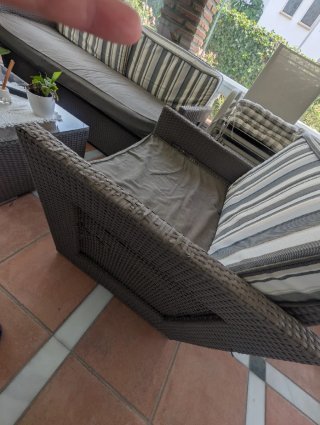 Muebles de jardín ratán