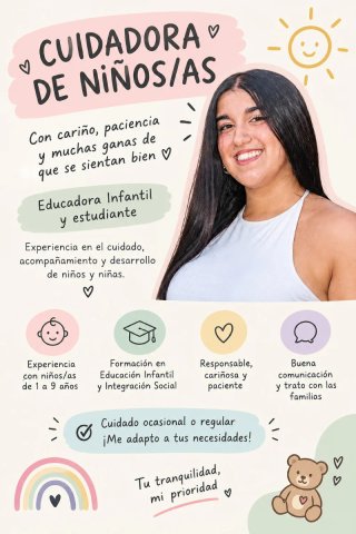 Cuidadora/Canguro de niños