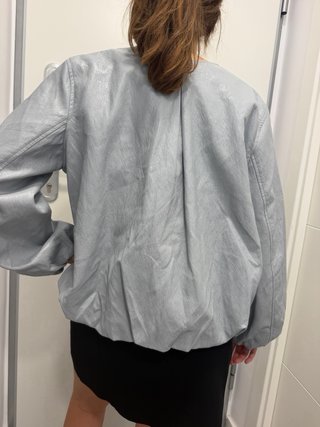 Cazadora Bomber Plateada