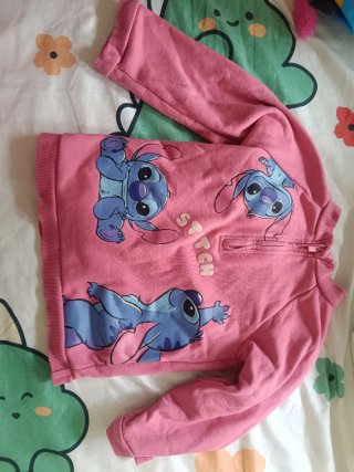 Sudadera Stitch Rosa Niña 24-36 Meses