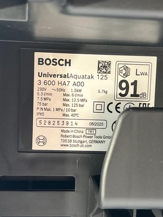 Hidrolimpiadora Bosch UniversalAquatak 125