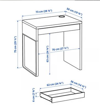 Escritorio Ikea Negro