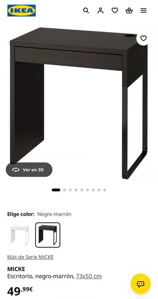 Escritorio Ikea Negro
