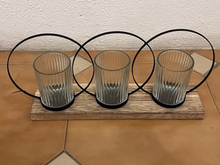 Porta-Velas Triplo "My Home" - Novo em Caixa (38,5