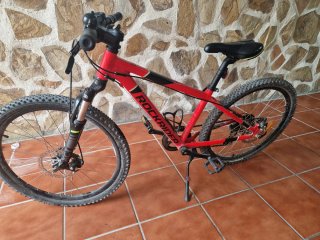 Bicicleta Rockrider Infantil Roja