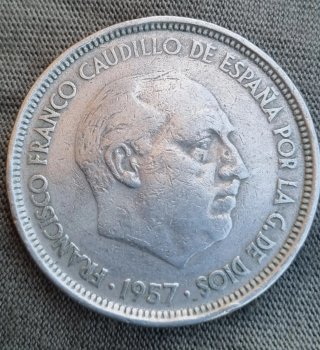 8 Monedas 50 Pesetas Franco 1957