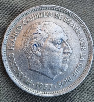 8 Monedas 50 Pesetas Franco 1957